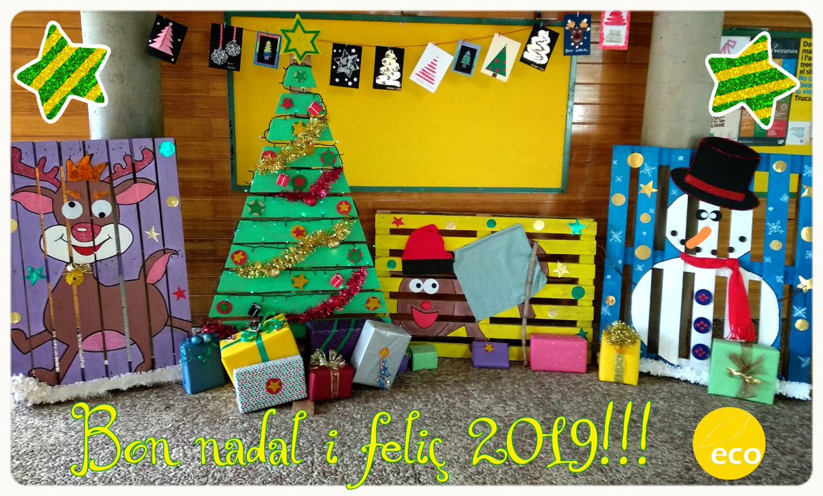 ecomenja's tweet photo. Amb aquesta estampa feta pels alumnes de cicle superior de l'Escola Vaixell Burriac, us desitgem Bon Nadal i feliç 2019.
#bonesfestes #Feliç2019 #ecomenja https://t.co/0u3jYcPrXz