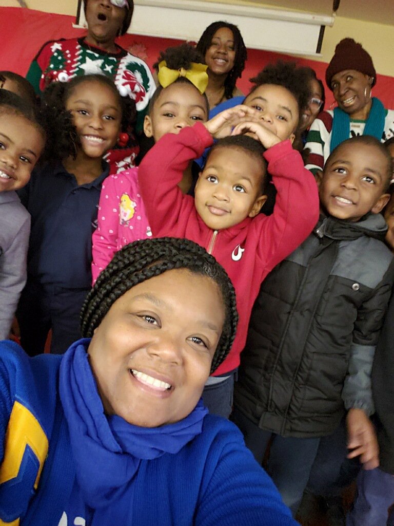 ESigma_Sgrho's tweet photo. More photos of Epsilon Sigma Chapter of Sigma Gamma Rho Annual Soles for Little Souls Program at the Dryades YMCA James Singleton Charter School in New Orleans. #SPEARfoundation #SigmaGammaRho #GreaterServiceGreaterProgress https://t.co/hk9buTjUby