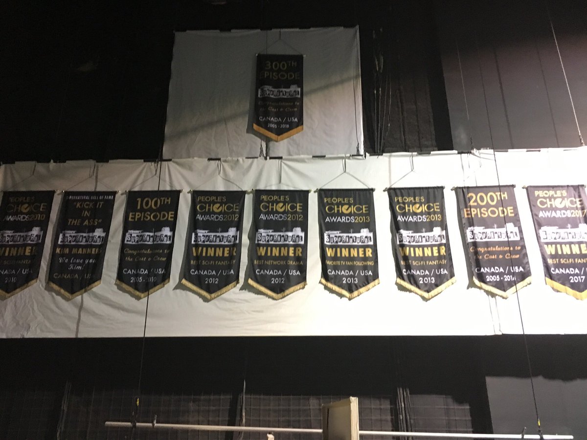 Our banner wall at #Supernatural #SPNFamily stages