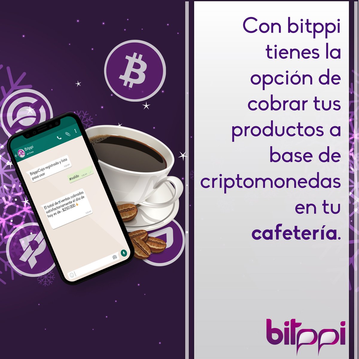 Bitppi's tweet image. ☕️ En tu cafetería, a través de Bitppi podrás recibir y cobrar tus productos a base de criptomonedas. 🥐

#Bitppi #Cúcuta #cafetería #coffe #café #estilodevida #inspiración #hot #tea #cafecito #buenosdías #cafeconleche #cafes #cafehopping #cafeina #galleta #pan #chocolatecaliente