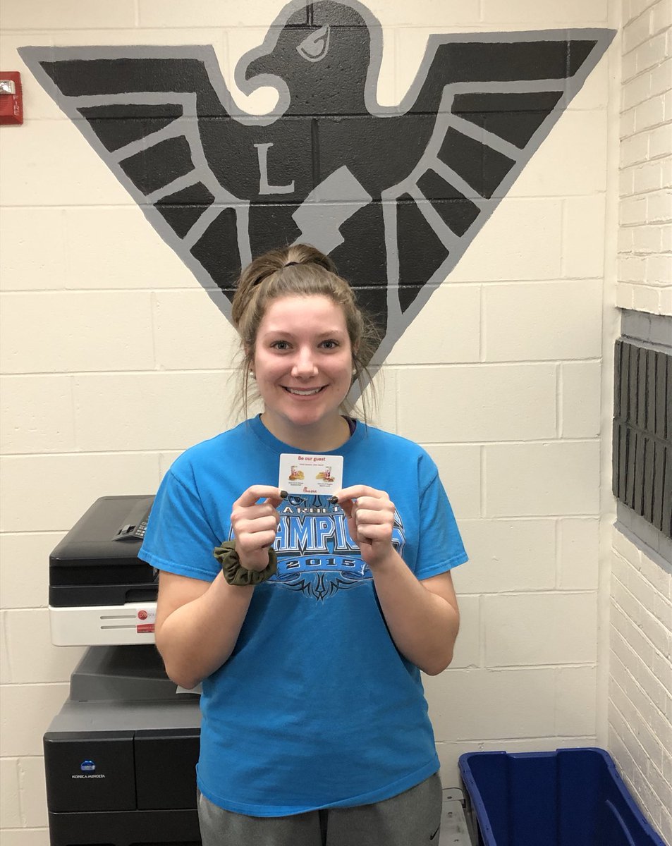 Congrats to Camryn Eddy and Lindsey Kluesener (not pictured) for being this week’s 5 Star Check-In winners. 

Next opportunity to check in is tonight’s <a href="/lehsgirlsbball/">Lakota East Girls Basketball</a> home game vs Badin!