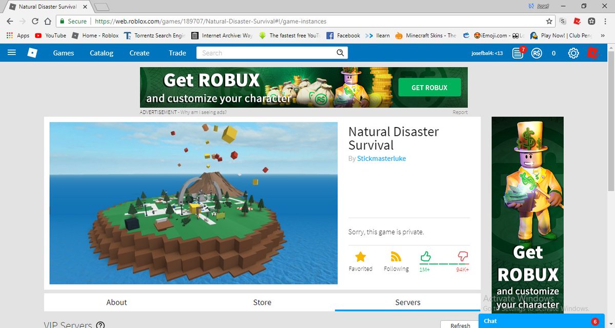 Roblox Natural Disaster Survival 2008