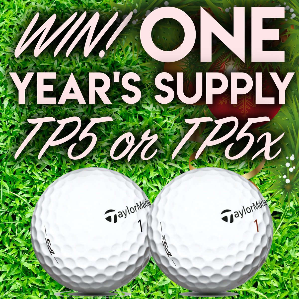 PeterFinchGolf's tweet photo. HUGE GIVEAWAY! Win one year’s supply of @TaylorMadeGolf TP5 or TP5x golf balls. To enter 👉🏻 like the post 👉🏻 tag a mate 👉🏻 follow me and TM! The prize works out at 12 dozen balls of your choice, good luck 😁 #golf #giveaway #peteschristmascrackers draw made after Christmas Day https://t.co/CdIaJdRFo0