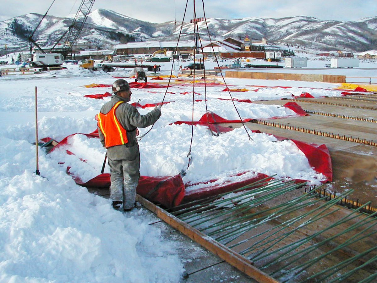 Construct_BP's tweet image. Your #construction site doesn’t have to take a winter break. #SnowShield takes on the strongest #snow storms, allowing you to clear snow quickly and focus on your craft. snowtarps.us