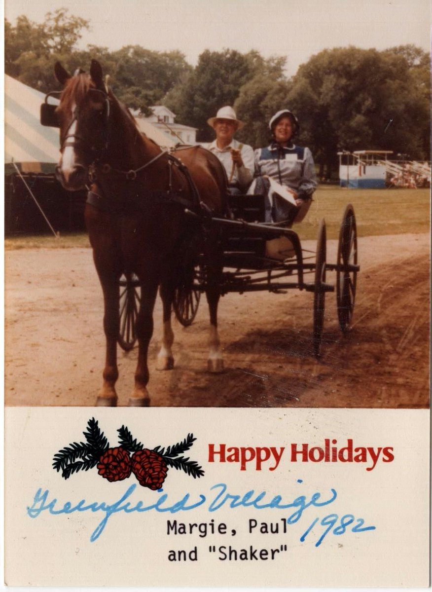 'Tis the season! We have A LOT of Christmas cards in our collection. Here is one from 1982 with Shaker the Morgan.