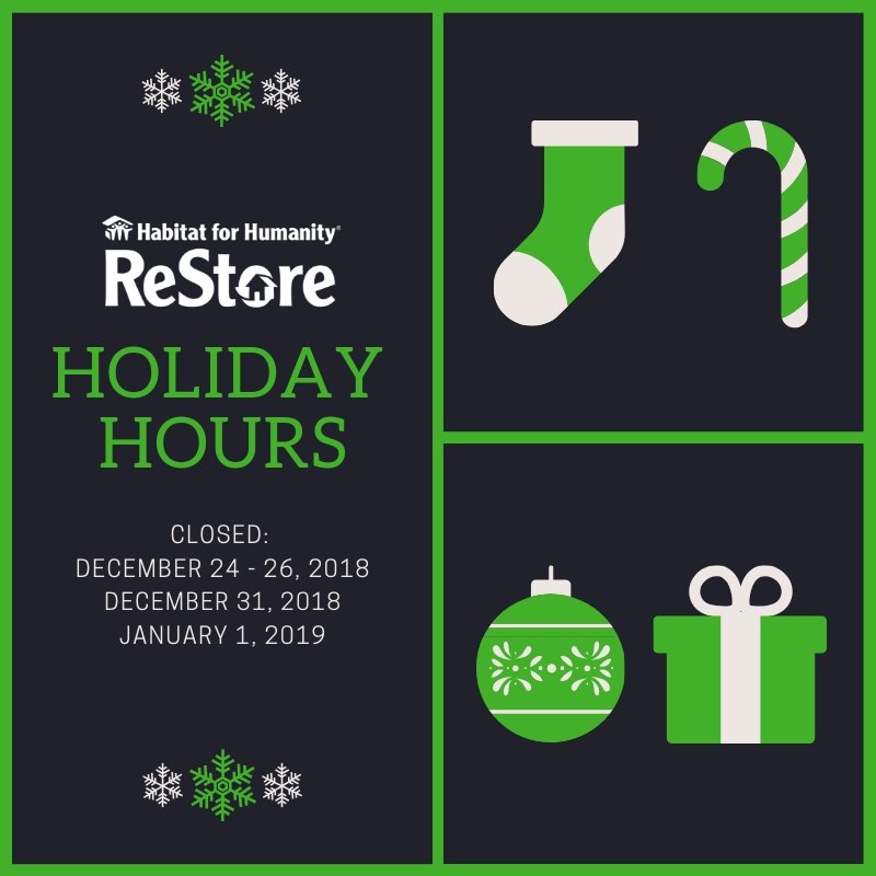 CalgaryReStore's tweet image. Please note our holiday hours! 🎅🎄 #holidayhours #yyc