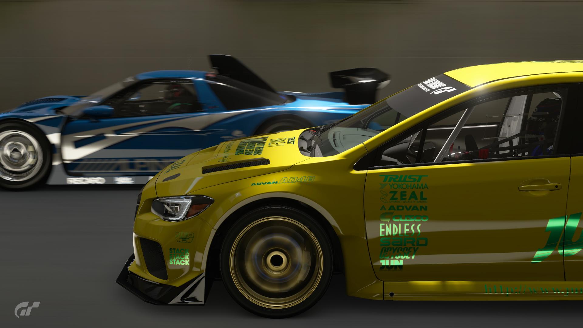 ケイソ On Twitter 元気のレースゲーム レーシングバトル に登場するjun Super Lemon Gdbをwrx Stiで再現しました 作中では黄金の疾風が操り C1gpの刺客としてrpバトルで勝負することになります Genki レーシングバトル Gtsport Gtslivery くコ 彡url Https