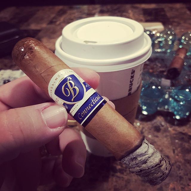 Morning smoke with my flat white, <a href="/balmoralcigars/">Balmoralcigars</a> Anejo XO Connecticut Masivo with my boy, @lookitsbigsexy at @thecigarshop_biloxi #cigar #bullsharkapproved #cigars ift.tt/2V0JqSo