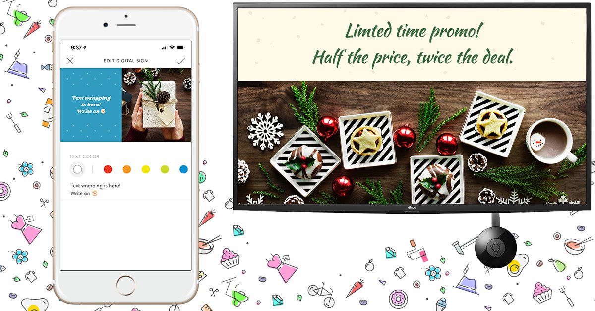 App_Promota's tweet image. Hey #smallbusiness owners, we just added a new feature to make your life easier. 🎁 These new holiday #templates can wrap and resize text, so you can write as much as you wish.

Learn more on the blog, and don't forget to update! promota.io/textwrap