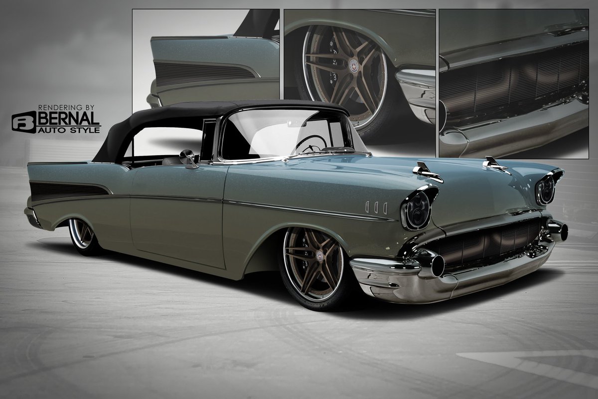 BernalAutoStyle's tweet image. 57 Bel Air Drop top from years ago #ThrowbackThursday