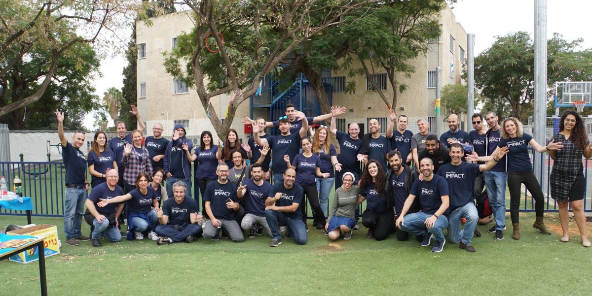 DocuSignIMPACT's tweet image. Looking back on the hard work our many @DocuSign teams worldwide put in for #GlobalIMPACTDay. We're so proud of each of them, and all the individuals who work every day #givingback to their communities. Pictured here are members of our Israel office last month. #TBT