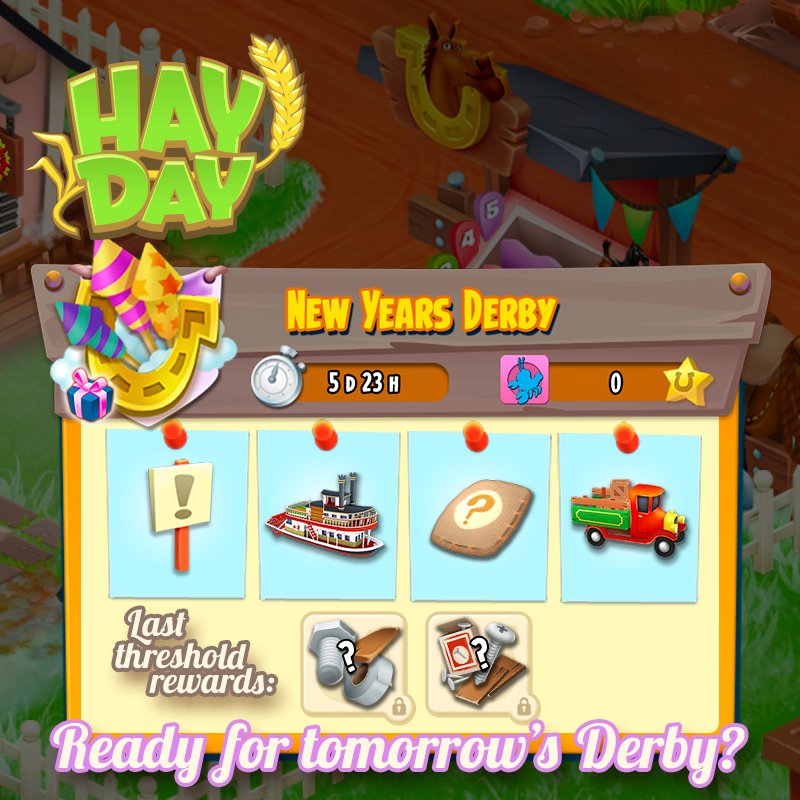 Hay Day On Twitter This Derby Is A New Year Derby Expect The