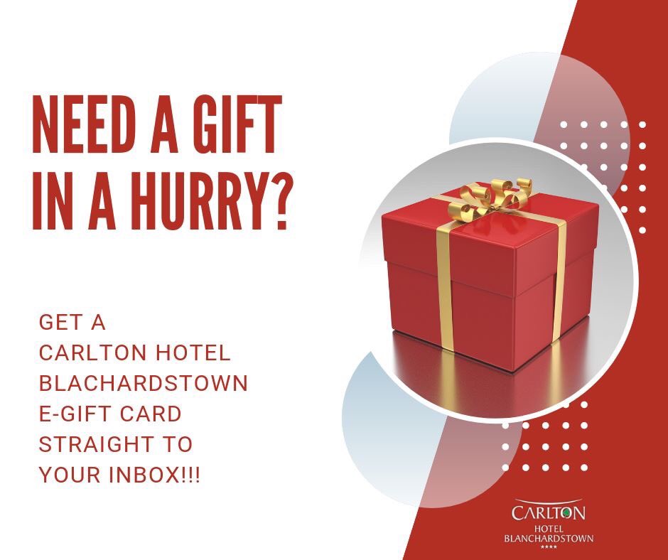 Need a gift in a hurray?  Get a Carlton Hotel Blanchardstown E-Gift Card straight to your inbox or to your recipient.  
Just a click away: carltonhotelblanchardstown.com/en/gift-vouche… 
#CarltonBlanch #GiftCard #GiftIdeas