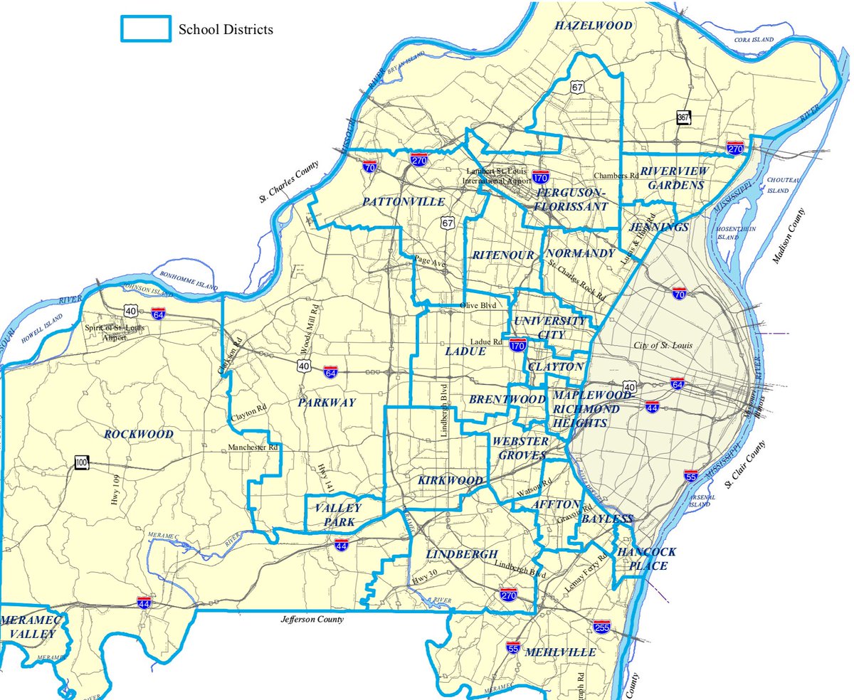 St Louis School Districts Map - Maps For You