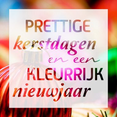 Wij wensen iedereen fijne kerstdagen en een kleurrijk nieuwjaar 🎉🎉🎉🎉🍾🍾🍾🥂🥂🥂