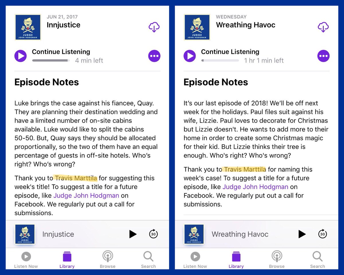 TMM3X's tweet image. That’s two! @hodgman @JesseThorn  #JudgeJohnHodgman