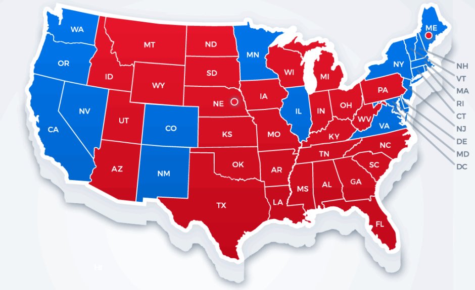 At this point a reminder of the electoral map is well placed. Republicans seem to go out of their way to make women struggle. Ex=In KY, If a man must work 60 min wage hrs per week to afford rent(30% ratio), & women earn 80% of what men make, how many hours must she work?