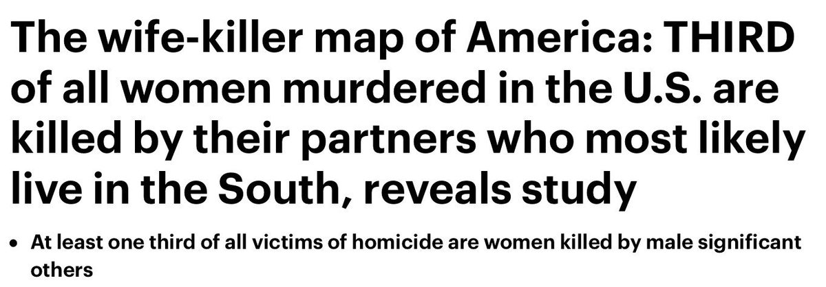 Women are more likely to die at the hands of her significant other in Red states, but I digress.