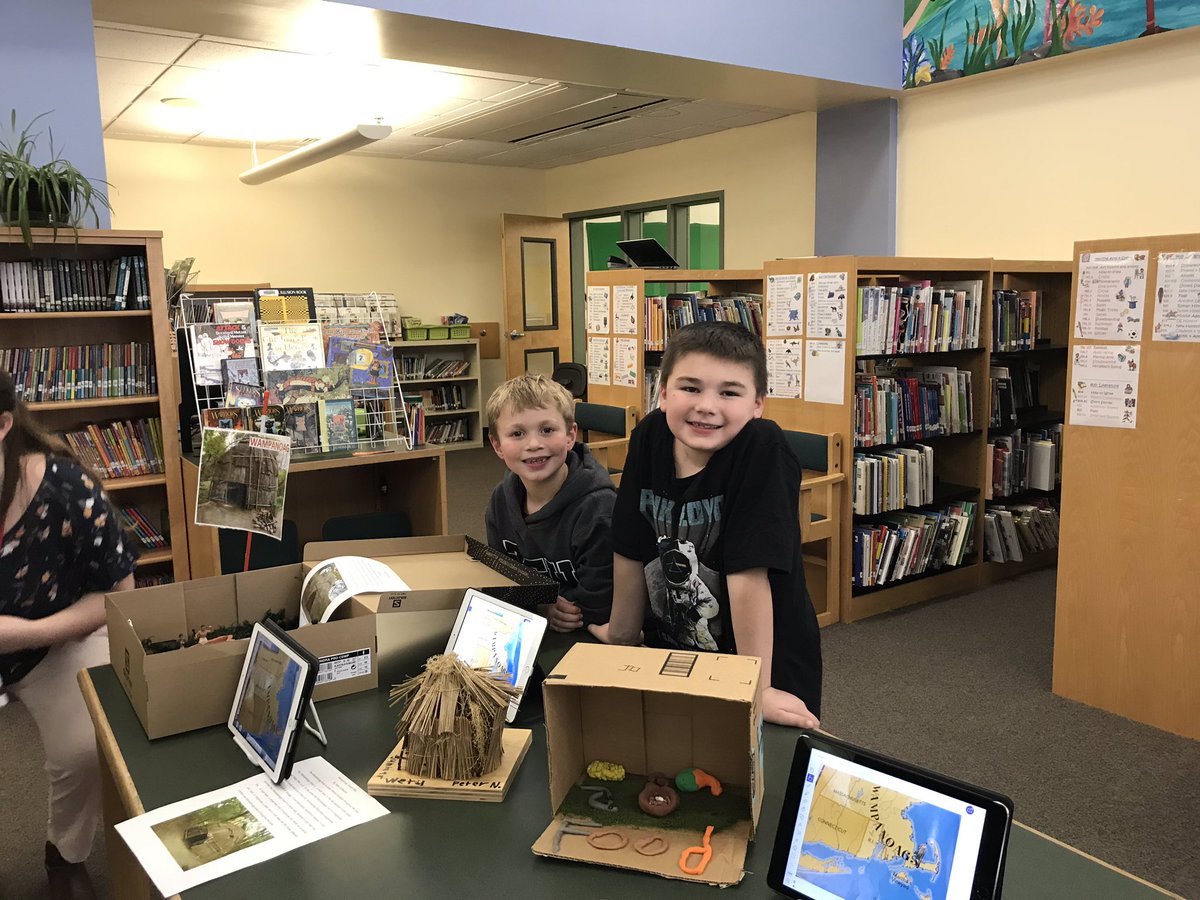 ZehSchool's tweet photo. Zeh 3rd graders’ Native American projects #explaineverythingapp https://t.co/00F1wf4Ija