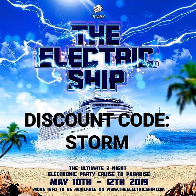 flmusicfests's tweet photo. Your official dates for #ElectricShip2019 are finally here! Who is coming on an adventure with us May 10th-12th? 🐬🛳️
.
Get your tickets now using discount code "STORM" at https://t.co/7sM1EfGWB0 https://t.co/mvbKE5Co8J https://t.co/y1axEcz84v