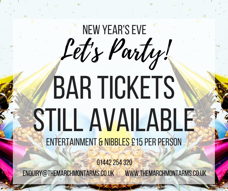 Say goodbye to 2018 and hello to 2019! Join us this New Year’s Eve at The Marchmont Arms for a celebration to remember! 🥂✨
