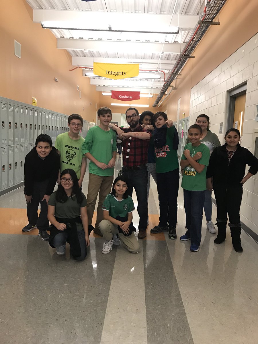 MrWolfTech's tweet image. Excited to have dressed up like a hip Santa today with my 6th grade class, thanks for being awesome before the holidays - true examples of WMS Culture and School Spirit. It is a wonderful bonus these kiddos are also always eager to learn and grow!  #EWstrong