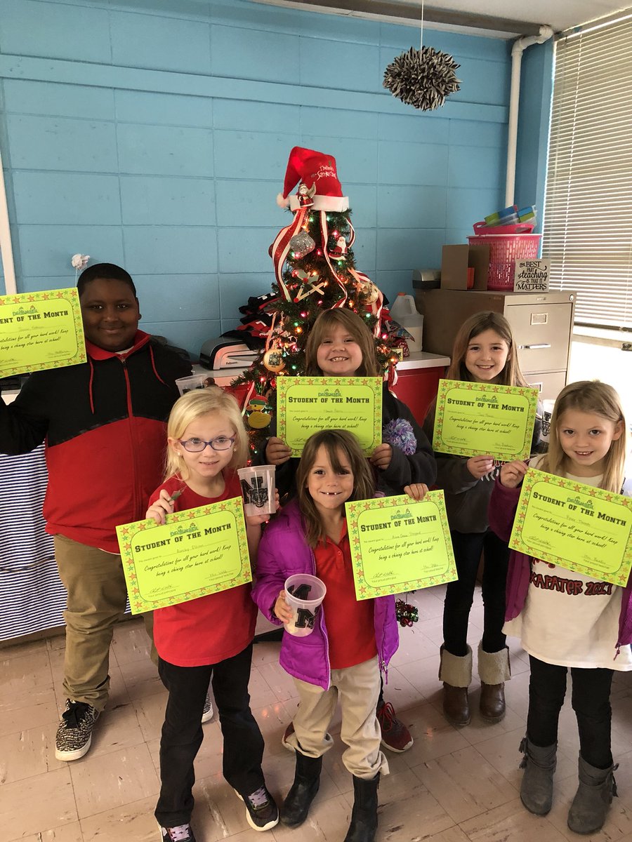 Congratulations to our December students of the month! Keep up the great work students!