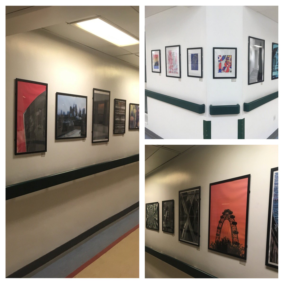 ArtatRoseBridge's tweet photo. Some more pictures of the fabulous work from Rose Bridge pupils and the brilliant display at Wigan &amp; Leigh hospital.  @WWLNHS https://t.co/5CYx3LgW7H