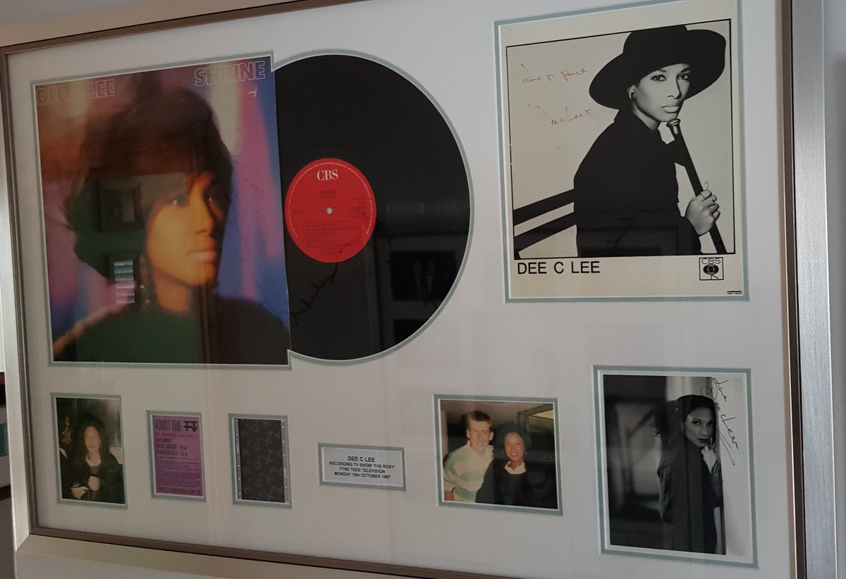 Steveauston's tweet photo. Throwback Thursday! Just collected the reworked Style Council frame &amp; I finally put Dee C Lee memorabilia in a frame - all put together thanks to @PicturePlace_NE 
Met band at ITV Tyne Tees 'The Roxy' back in 1987 when recording 'Wanted' @MRCOOLSDREAM #TT 31 years on! https://t.co/nnxt1wGPkb