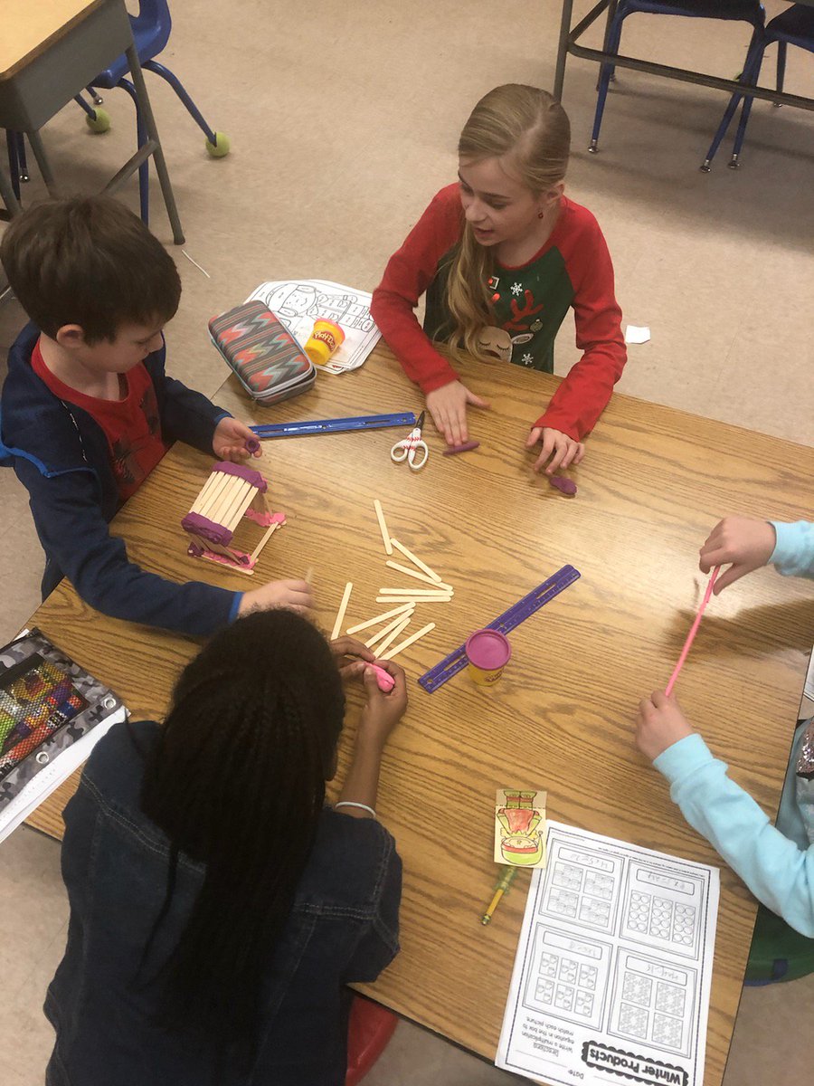 MsHammer11's tweet photo. Third Grade fun! Elf on the Shelf Stem Challenge. #FraserFamily #ikefraser @eslapyznski @jdiener6 https://t.co/cQ34Xrs04Q