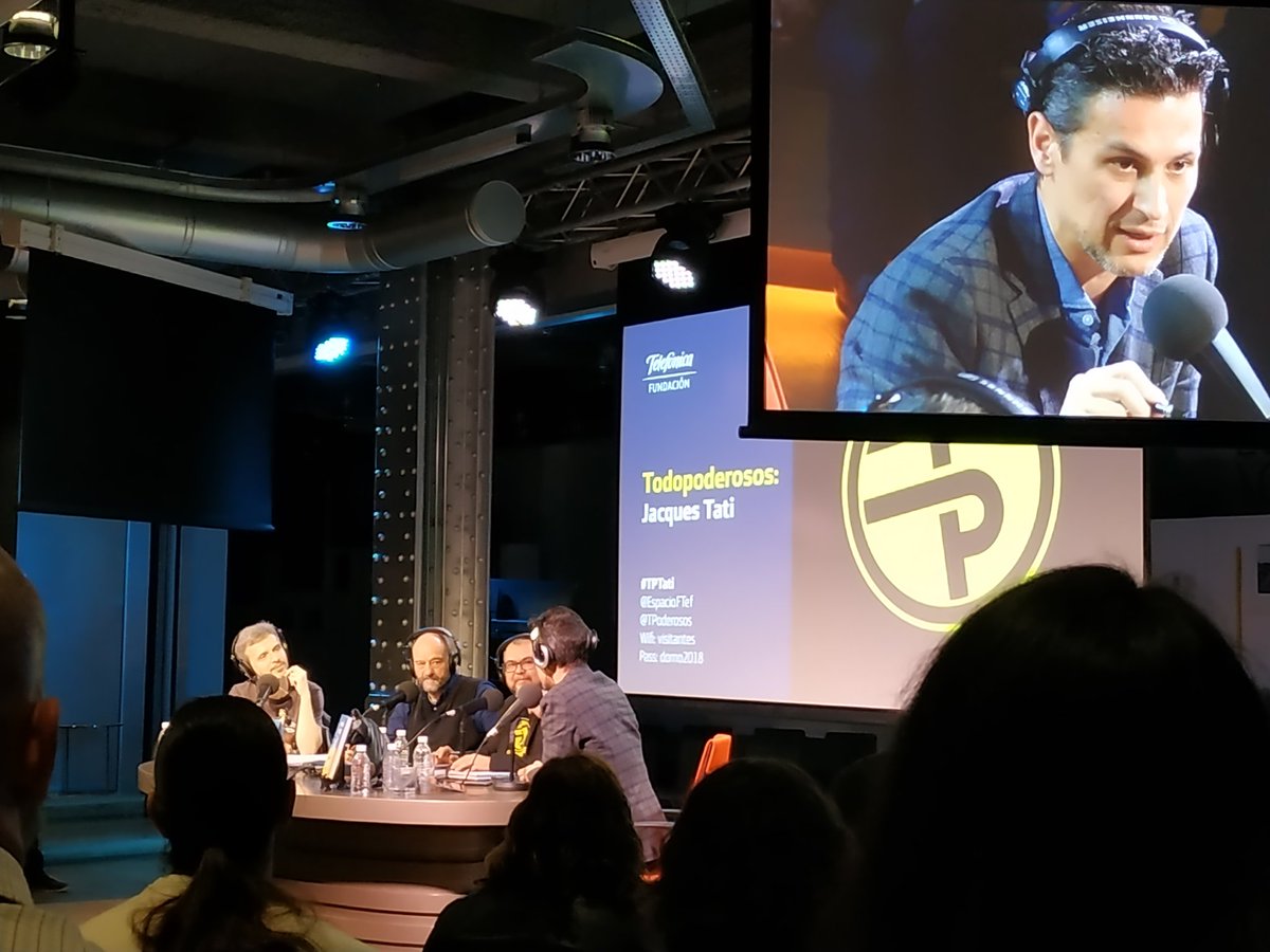 En <a href="/EspacioFTef/">Espacio Fundación Telefónica</a> disfrutando y aprendiendo cómo siempre de @TPoderosos con <a href="/JuanGomezJurado/">Juan Gómez-Jurado</a> @cansado2 <a href="/ArturoGCampos/">Arturo González-Campos</a> y <a href="/rodrigocor7es/">rodrigocor7es</a> 
#TPTati
