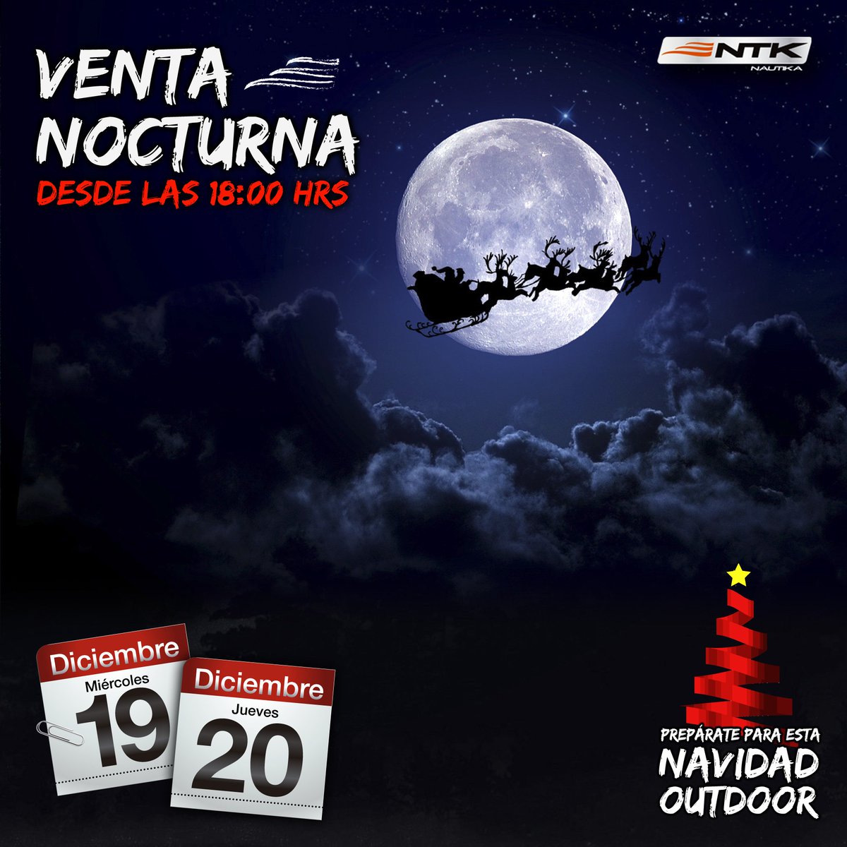 Nautika_Chile's tweet image. ¡Hoy último día!
Te esperamos en Irarrázaval 3808 Ñuñoa desde las 18:00 hasta las 22:00 hrs con un 30% en TODOS nuestros productos. ¡La oportunidad perfecta para comprar tus últimos regalos navideños!  

nautikachile.cl #ofertas #descuentos #navidad #compras #vacaciones