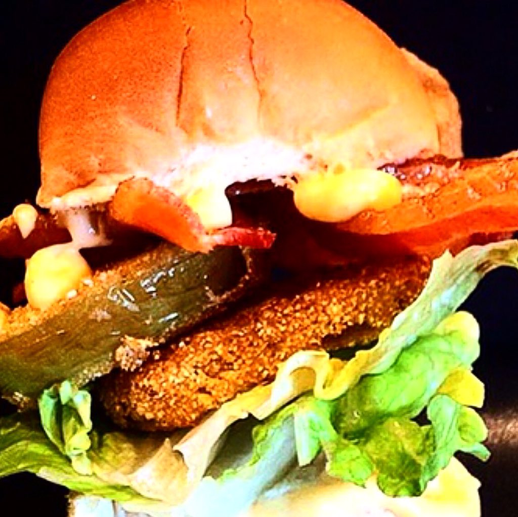 Fried Green Tomato B.L.T. Sliders every Thursday #sliderinn #friedgreentomatoblt #jamesonslushies