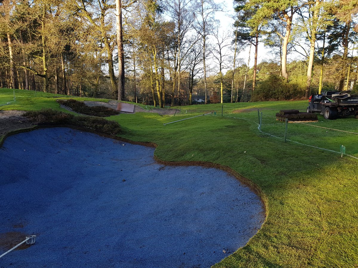 Aidan_wright92's tweet photo. Revetting, backfill and final stretch with the turf π We have made some great progress over the last couple of weeks! π Really starting to see the final result come together! #16thGreen #Construction #WinterProjects https://t.co/StovwTGO0S