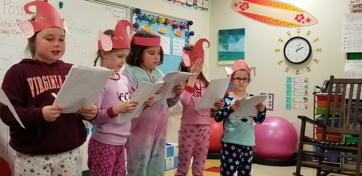 Such talent at DG Cooley!! Mrs. Wymer's class performed The Trouble with Elves today.  Mrs. Alizade wrote the script and the students were outstanding actors and actresses.  Merry Christmas everyone! <a href="/CESGoPanthers/">CESGoPanthers</a>