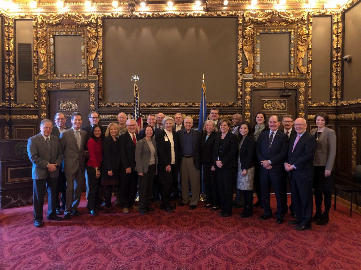 Today, Governor Dayton met with his Cabinet for the final time. Together, they have worked hard to serve this state and build a #BetterMN.