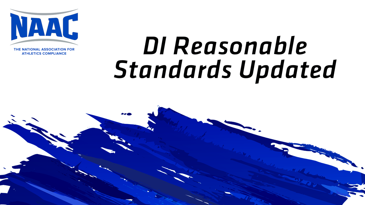 NAAC has updated its Reasonable Standards to reflect changes in the <a href="/NCAA/">NCAA</a> Manual. "Reasonable Standards" are established reasonable norms for institutions to adhere when monitoring, educating, &amp; documenting compliance with NCAA rules. @InsidetheNCAA
nacda.com/news/2018/12/1…