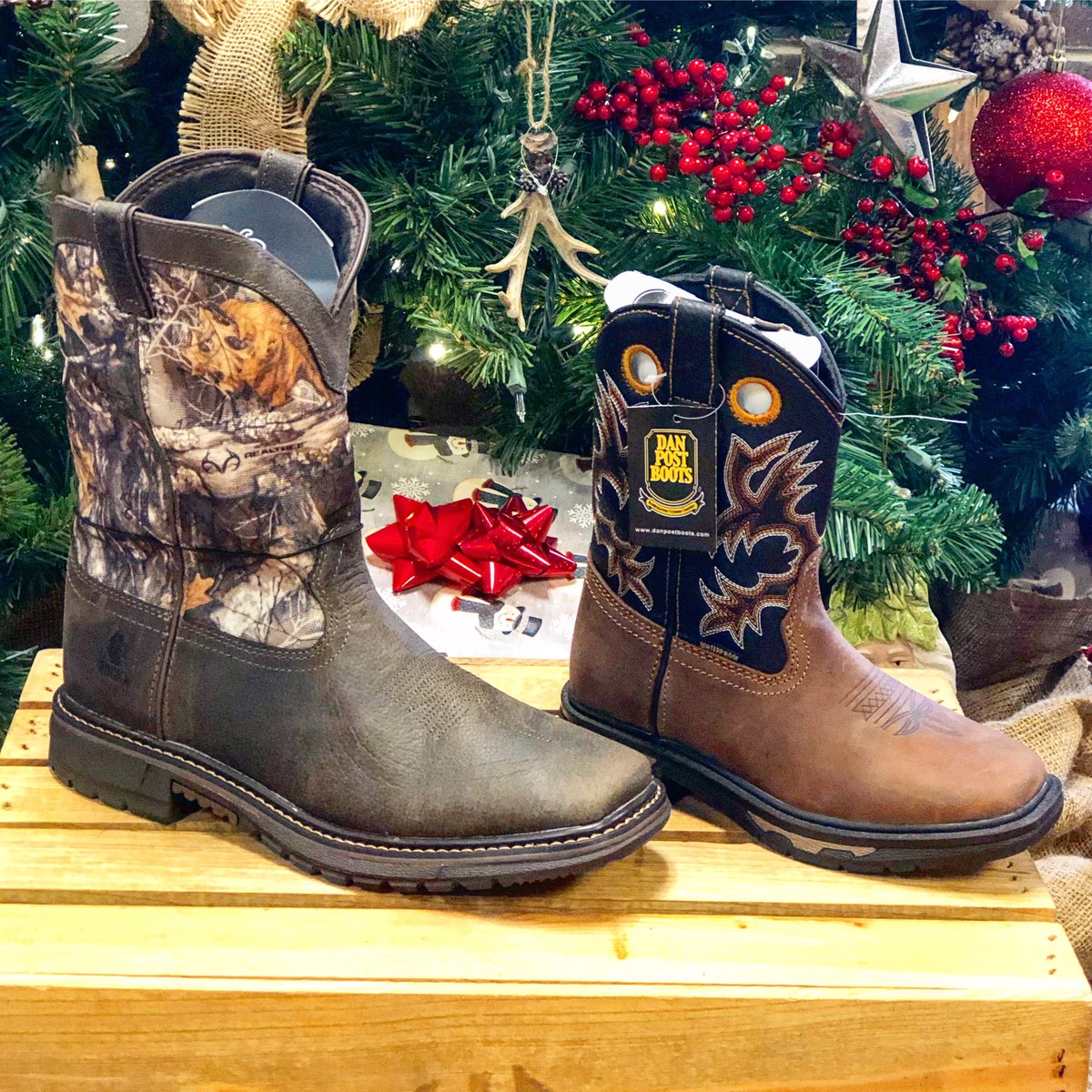 -Keep your little ones feet dry today by buying them a pair of our waterproof boots! Just a reminder all kids boots are 20% off this week!