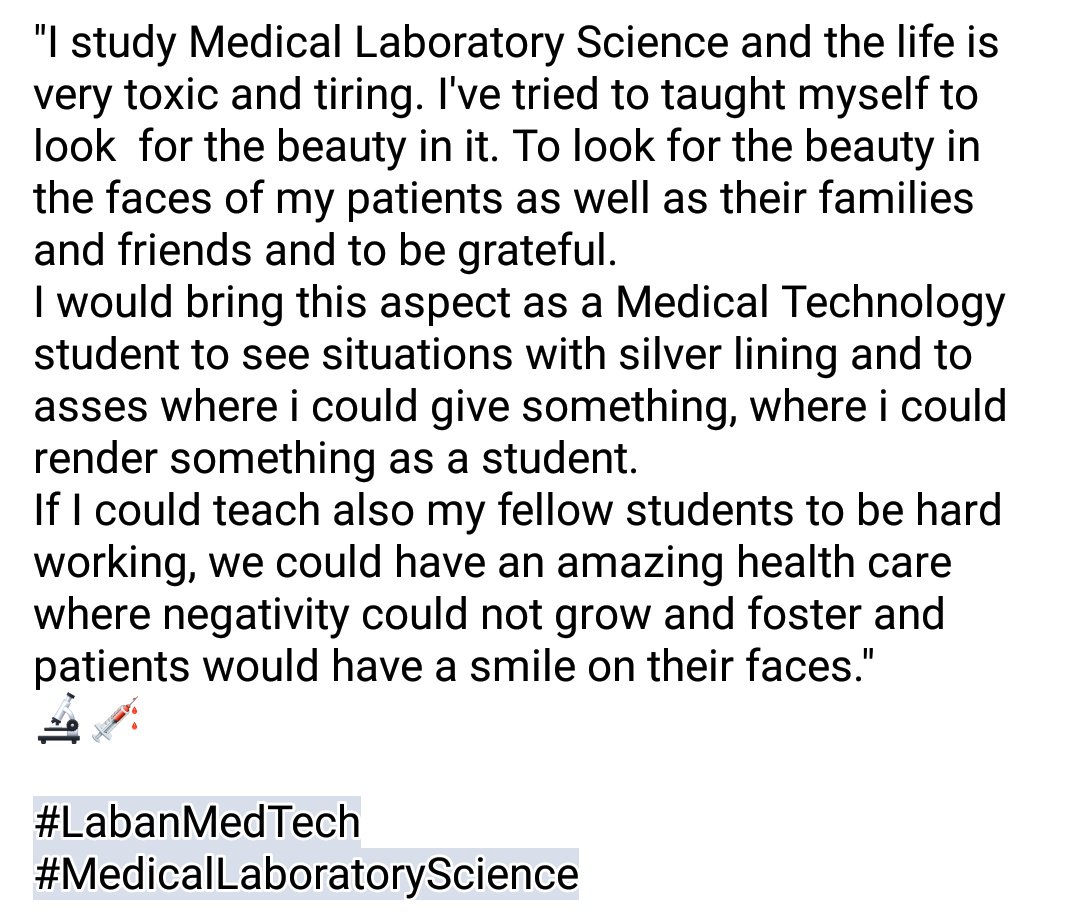 im_notlei's tweet image. Catriona Gray&apos;s winning answer MLS/MT student version 🔬💉

#LabanMedTech💉