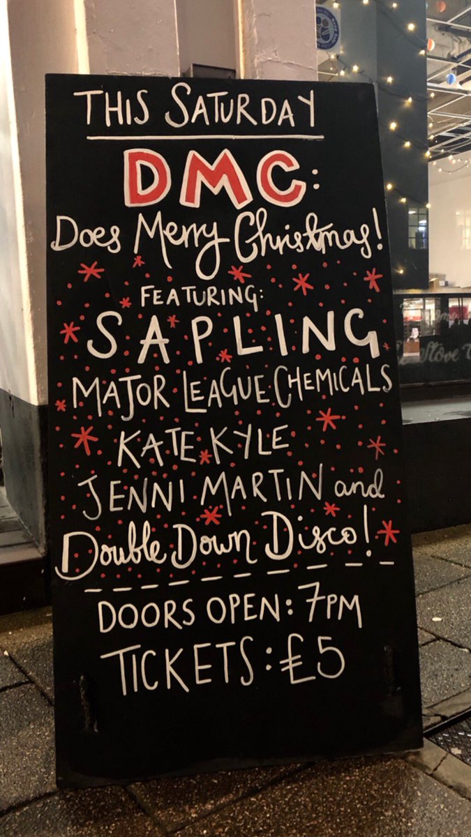 weare_dmc's tweet image. V special chalkboard for a v special Christmas spectacular! 🚀 #dmcyeah #dmcdoesmerrychristmas