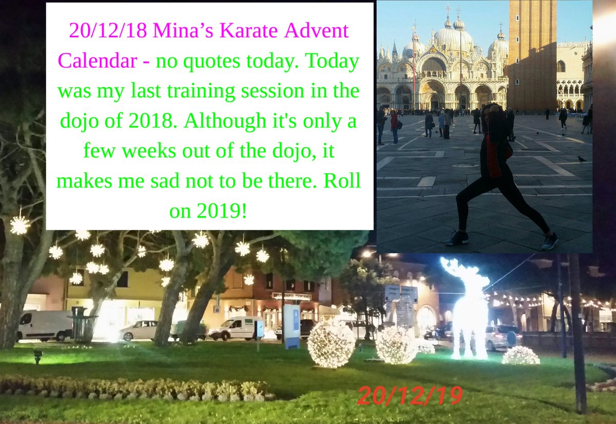 KarateMina02's tweet photo. On the 20th day of #Christmas.....
#MyKarateAdventCalendar 
#ChristmasAdvent https://t.co/xQuFs6Zfly