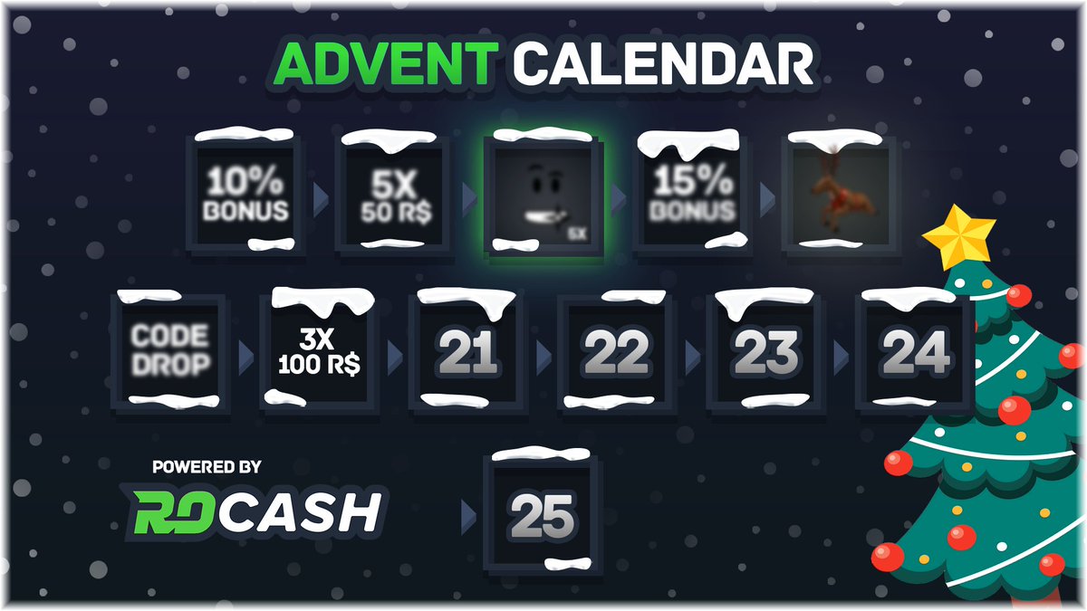 Rocash Com On Twitter Rocash Advent Calendar 12 Days Of
