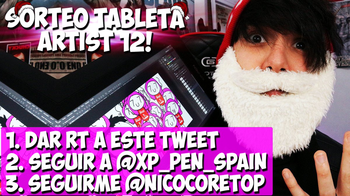 NicoCoreTop's tweet image. SORTEO 3 TABLETAS DIGITALES JUNTO A @XP_Pen_Spain 
Los requisitos son fáciles:
1. DAR RT A ESTE TWEET
2. SEGUIR A @XP_Pen_Spain 
3. SEGUIRME A MI @NicoCoreTop 
para más info id a este vídeo: 
LOS GANADORES SE DIRÁN EL 30/12.
COMPARTELO CON AMIGOS DIBUJANTES/ARTISTAS.