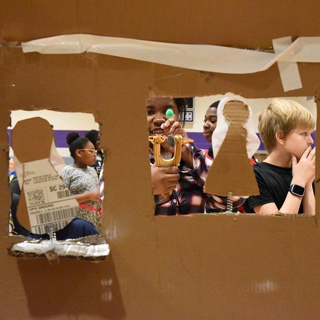 This is our favorite photo from the Cardboard Arcade at Philip Simmons Middle.
.
.
.
#learningisfun #cardboard #cardboardart #engineering #education #steameducation  #steameducationforkids #charleston #berkeleycountysc #berkeleycounty #makersgonnamake #makersmovement #makers…