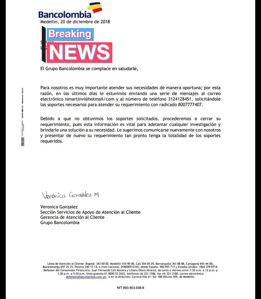 Ingrid_SMV's tweet photo. @Bancolombia... De verdad no entiendo, cobros fraudulentos y debo enviar pruebas??? Pruebas de que??? https://t.co/Ek4zmxaCeJ