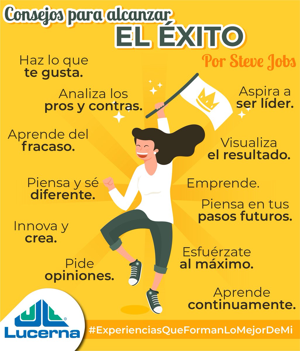 Uni_Lucerna's tweet photo. Siempre sigan sus sueños, haciendo aquello que los hace felices, porque sólo así se logra el éxito ¡Excelente jueves #Lucernos!

#Lucerna #ActitudLucerna https://t.co/EsOenU5Gff