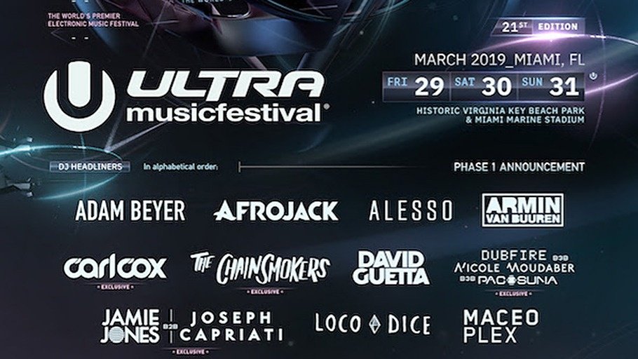 Dance Charts (@dance_charts) on Twitter photo Das <a href="/ultra/">Ultra Music Festival</a> Music Festival hat den ersten Teil seines Line-Ups für 2019 bekanntgegeben. Wer mit dabei ist, sagen wir dir in unserem Artikel (Link in Bio).
#Ultra2019 #UMF2019 #Festival #EDM #MartinGarrix Das <a href="/ultra/">Ultra Music Festival</a> Music Festival hat den ersten Teil seines Line-Ups für 2019 bekanntgegeben. Wer mit dabei ist, sagen wir dir in unserem Artikel (Link in Bio).
#Ultra2019 #UMF2019 #Festival #EDM #MartinGarrix