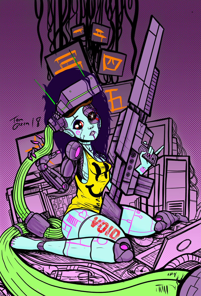 Section115a's tweet image. Some @Grimezsz inspired art...