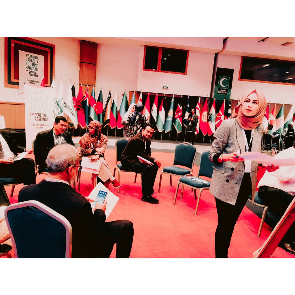 greencrescentau's tweet photo. We were honoured &amp; grateful to have the opportunity to listen to Billy Batware from the UN Office on Drug and Crime (UNODC) &amp; Civil Society Task Force attending from Vienna. Working together in our groups in workshop &amp; presenting @1920yesilay #togetherwearestronger #greencrescent https://t.co/vfHQfYjVXF